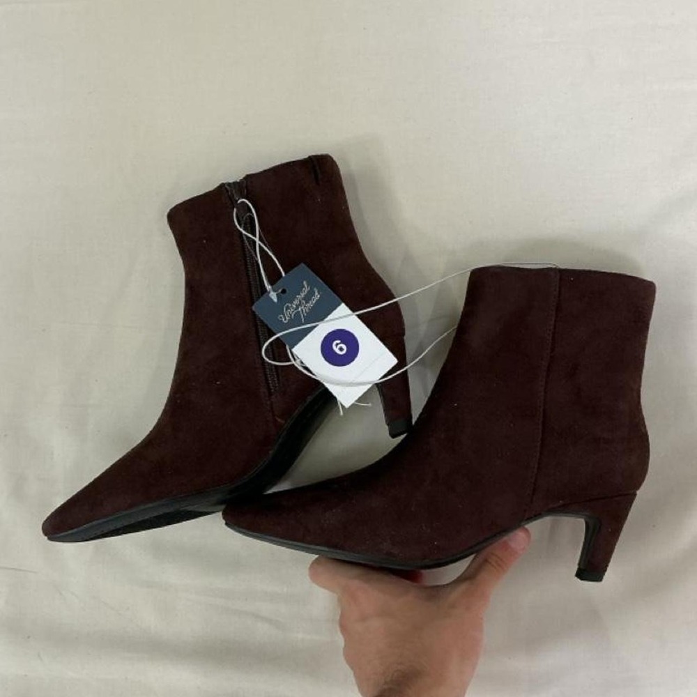 Brand new with tags Universal Thread brown faux suede ankle booties